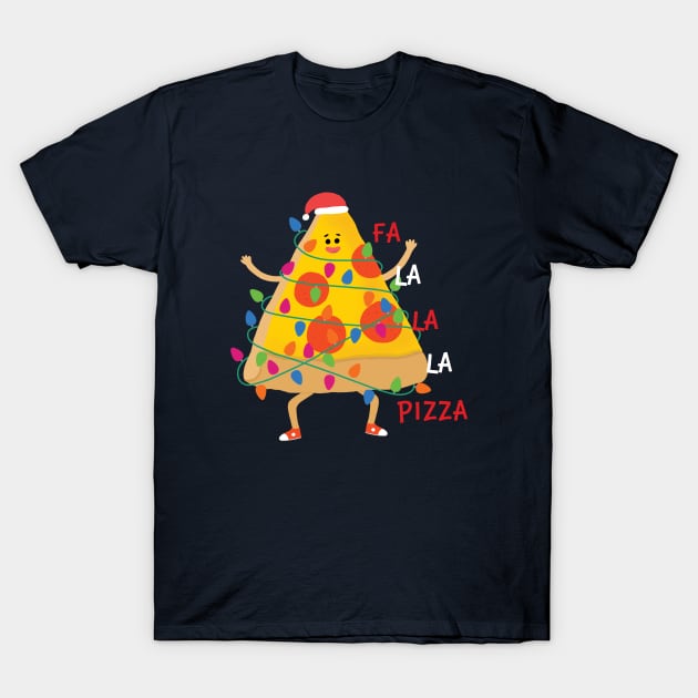 Christmas Pizza Sings T-Shirt by awesomesaucebysandy